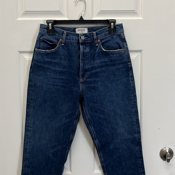 AGOLDE Remy High Rise Straight Jeans  size 28 Button Fly Stretch - Picture 2 of 11